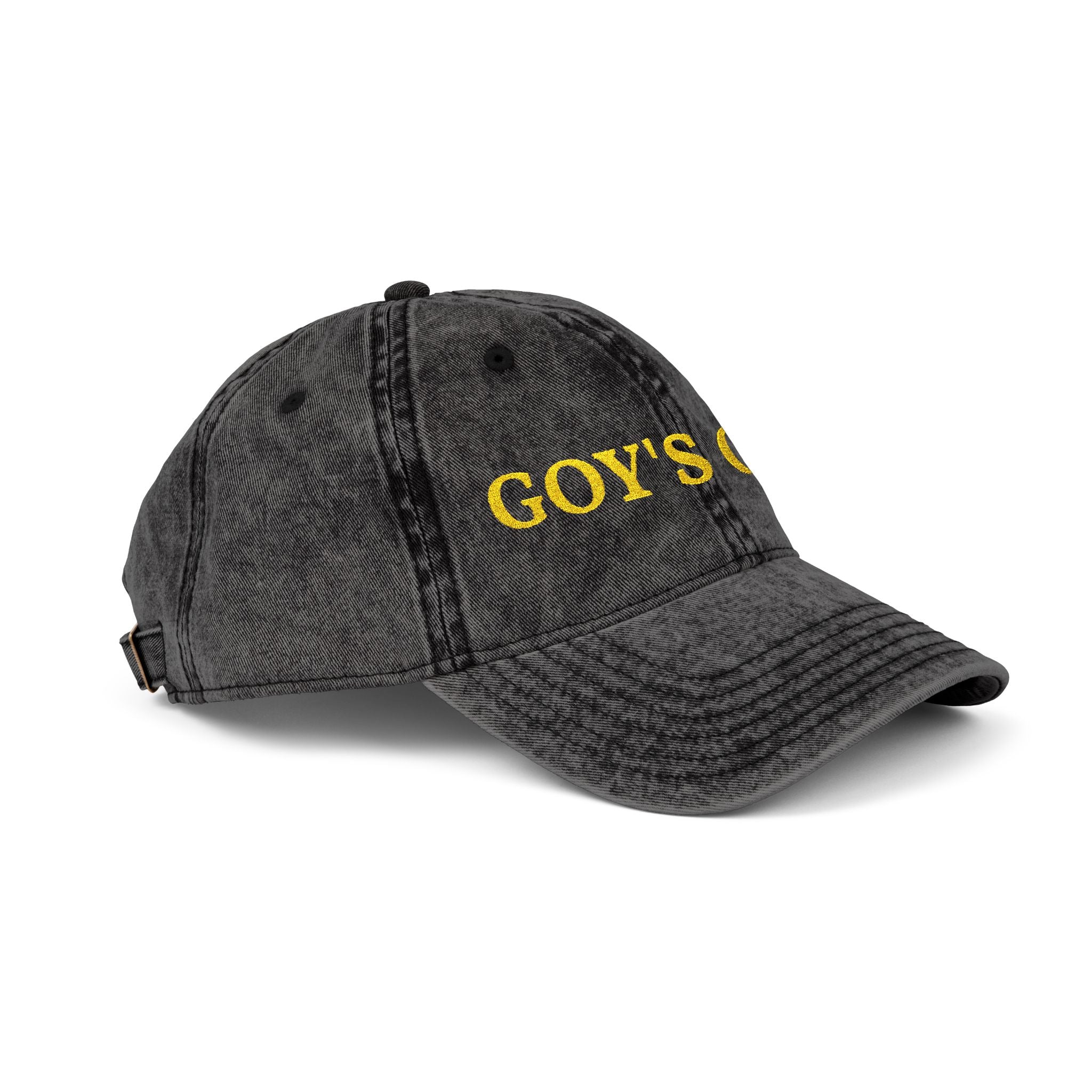 Goy's Gym Vintage Embroidered Cap — Retro Washed Hat