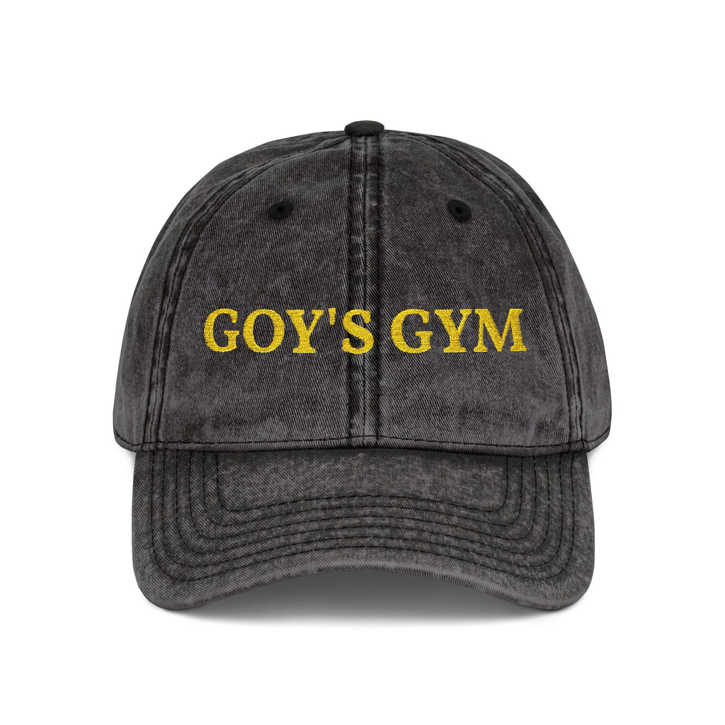 Goy's Gym Vintage Embroidered Cap — Retro Washed Hat
