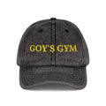 Goy's Gym Vintage Embroidered Cap — Retro Washed Hat