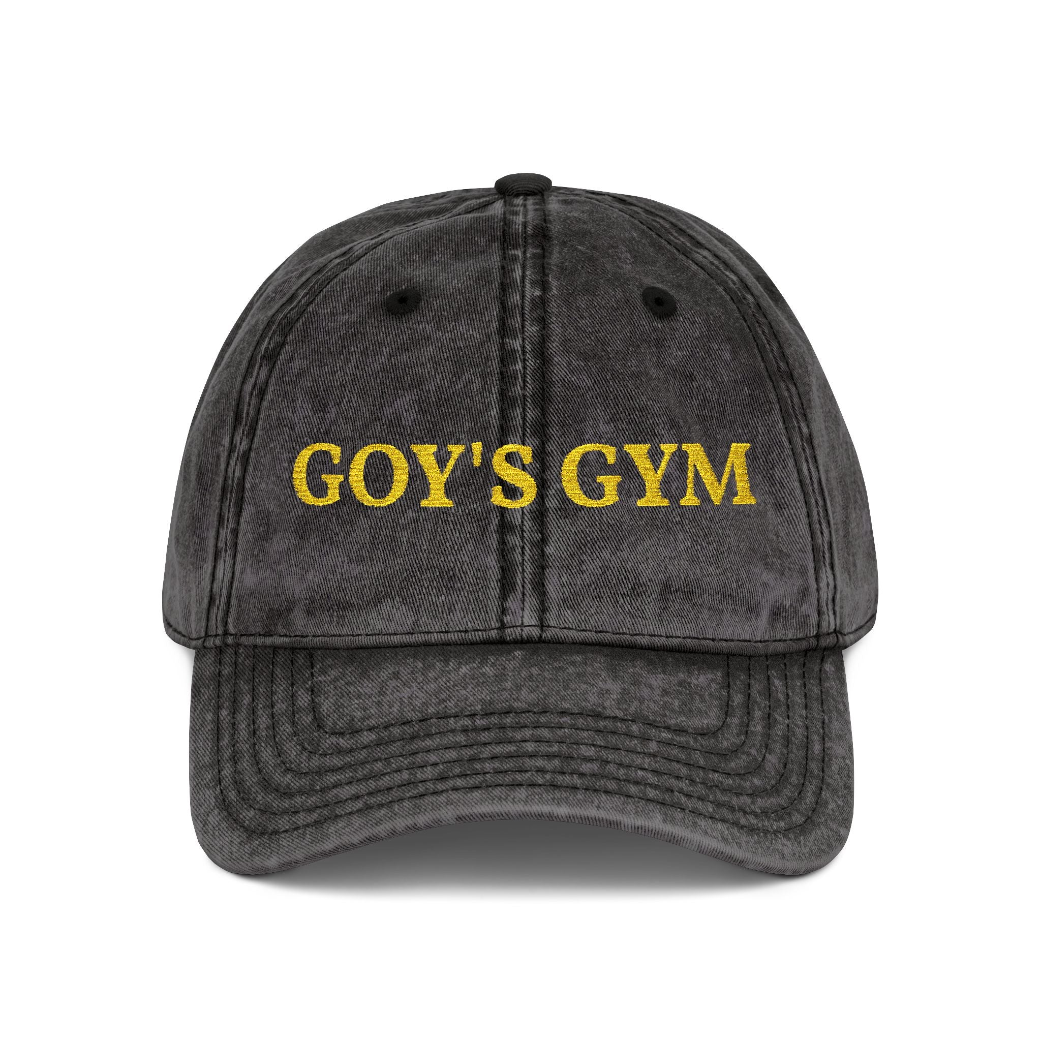 Goy's Gym Vintage Embroidered Cap — Retro Washed Hat