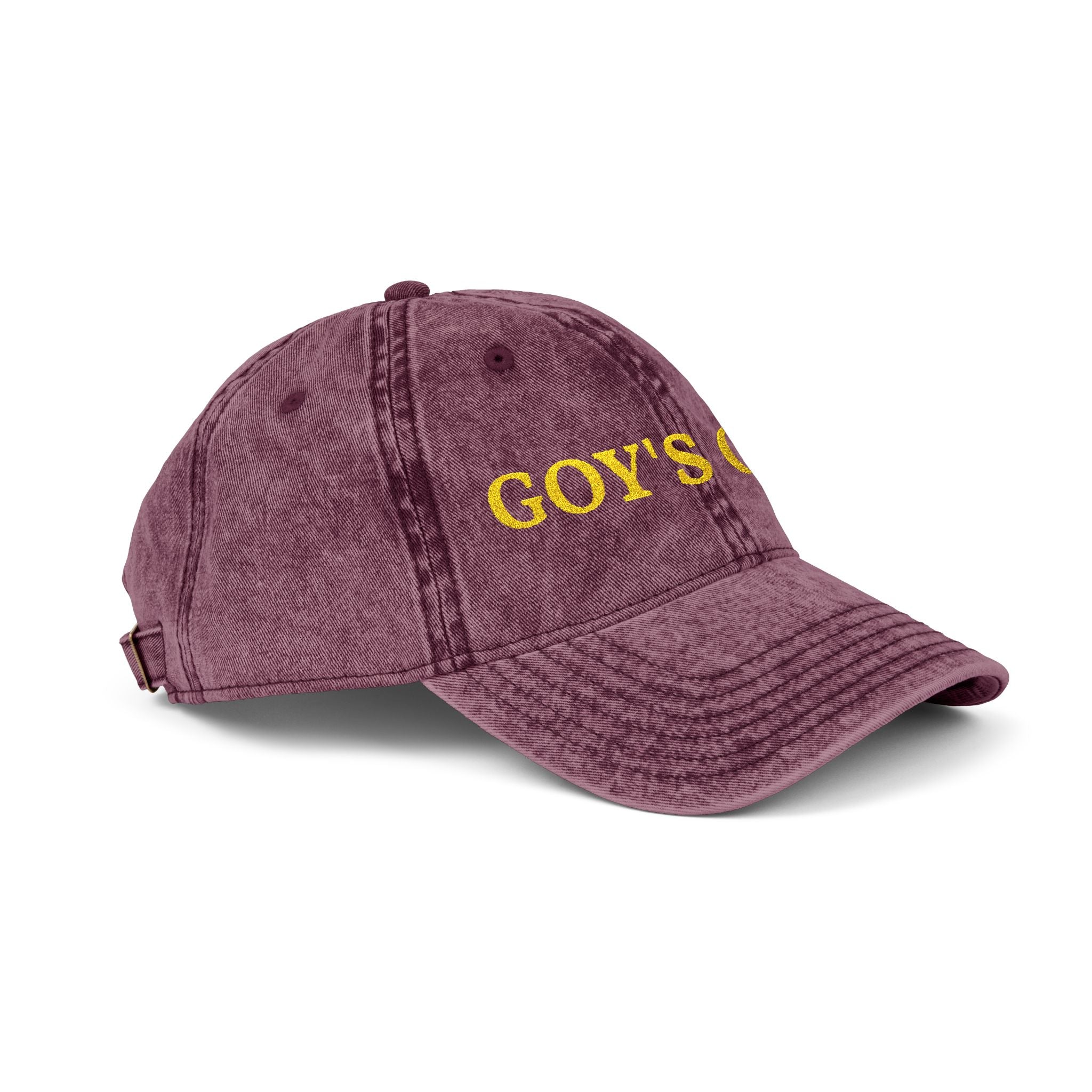 Goy's Gym Vintage Embroidered Cap — Retro Washed Hat