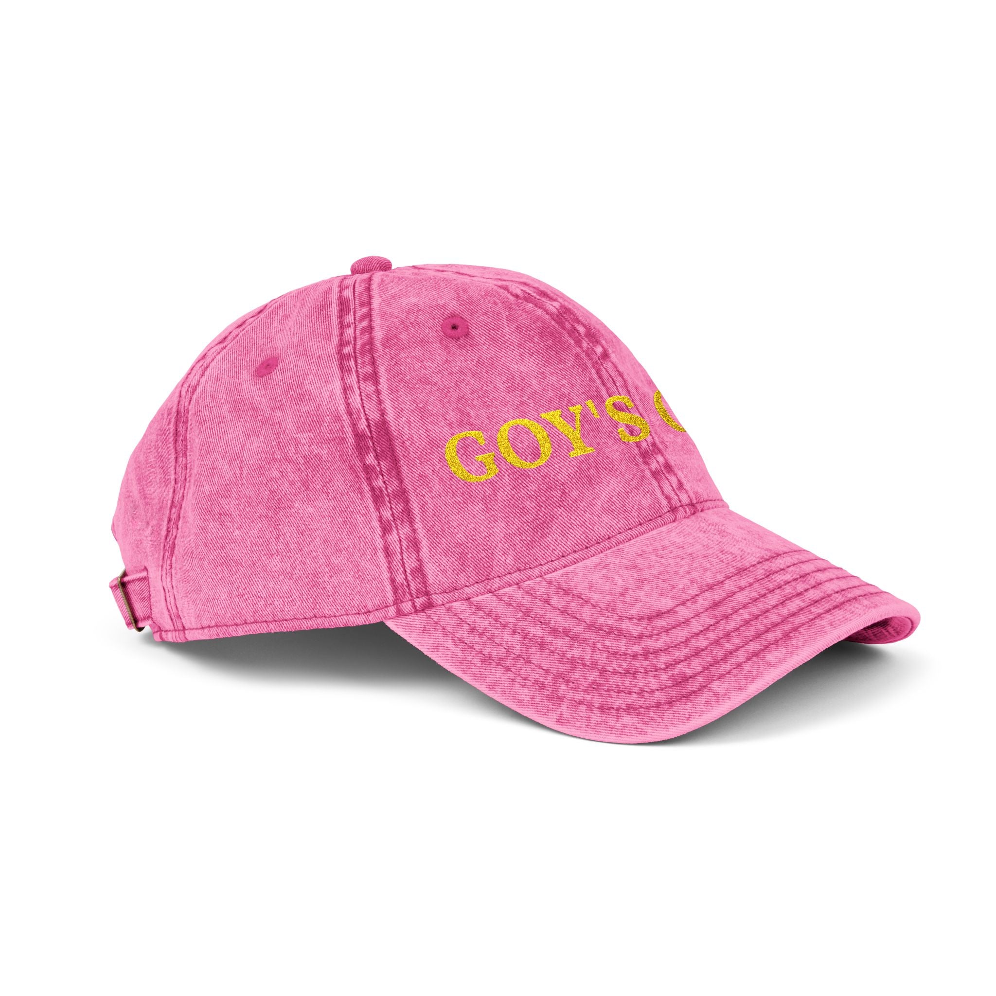 Goy's Gym Vintage Embroidered Cap — Retro Washed Hat
