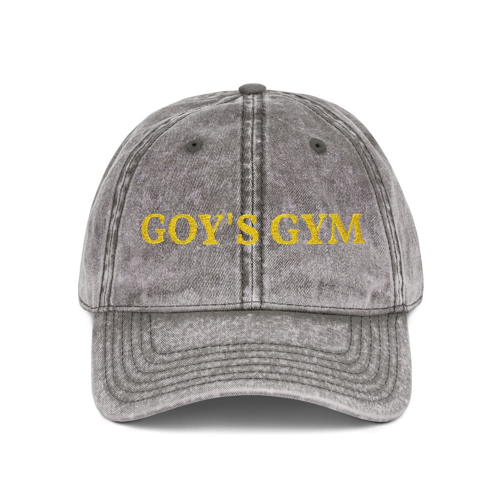 Goy's Gym Vintage Embroidered Cap — Retro Washed Hat