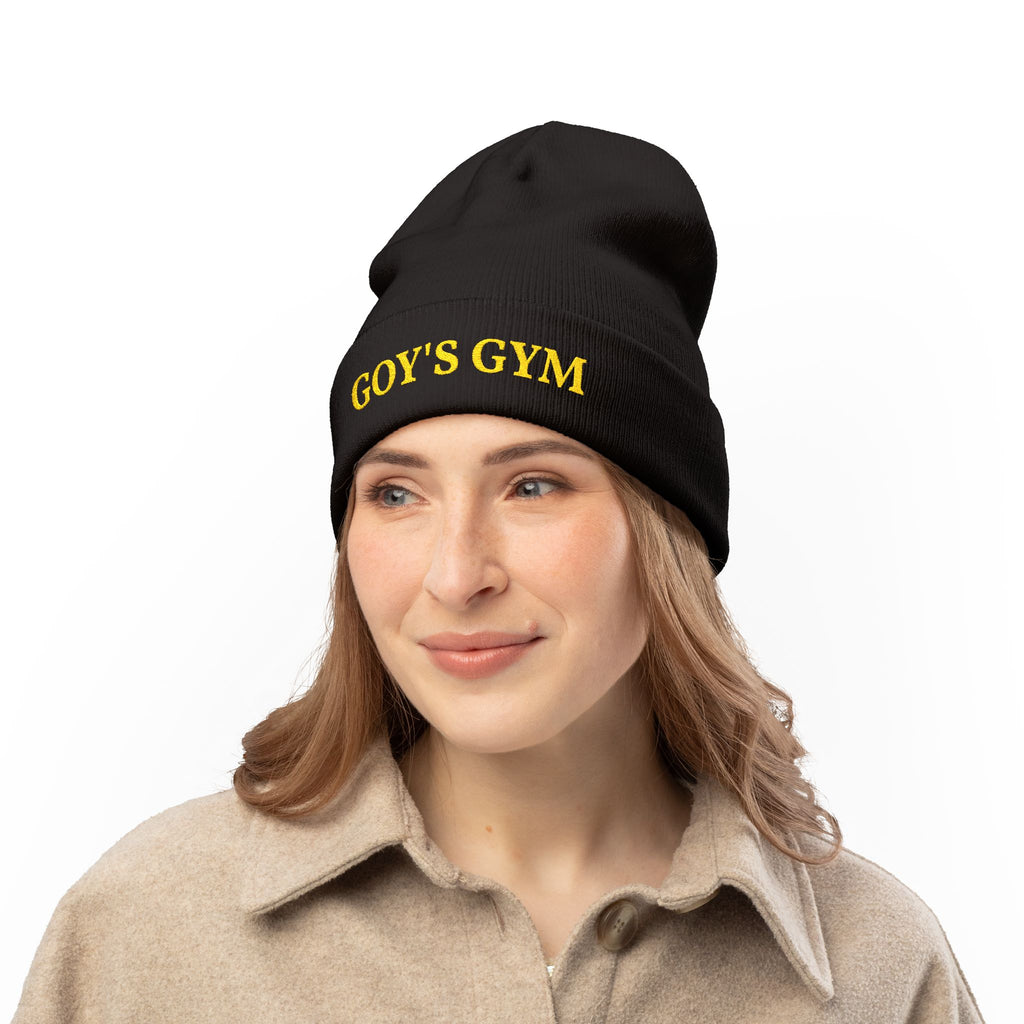 Embroidered GOY'S GYM Knit Beanie