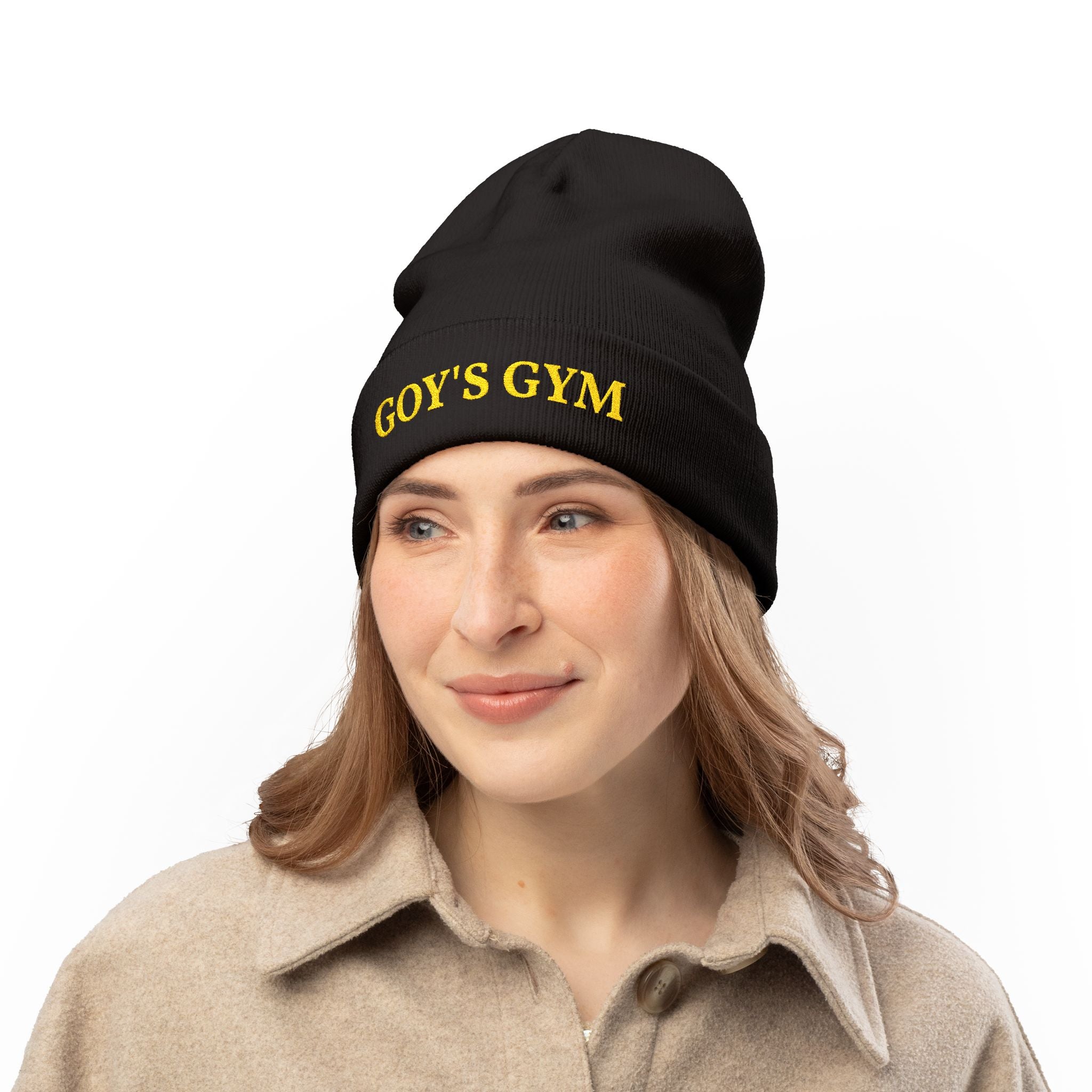 Embroidered GOY'S GYM Knit Beanie