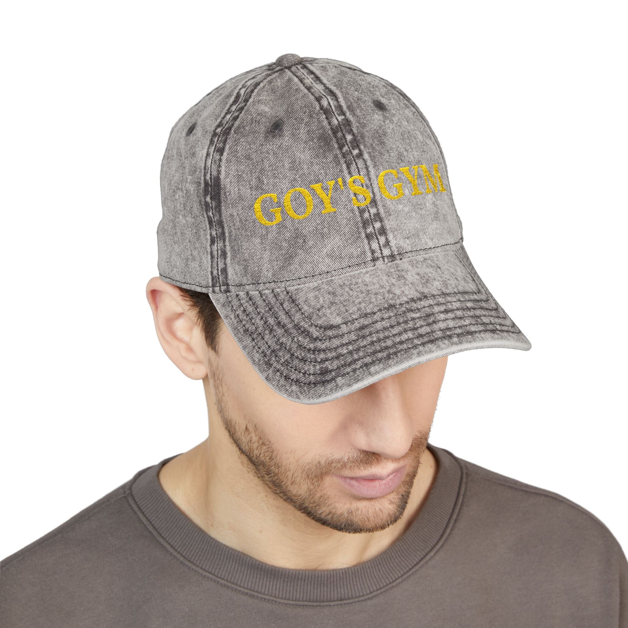 Goy's Gym Vintage Embroidered Cap — Retro Washed Hat