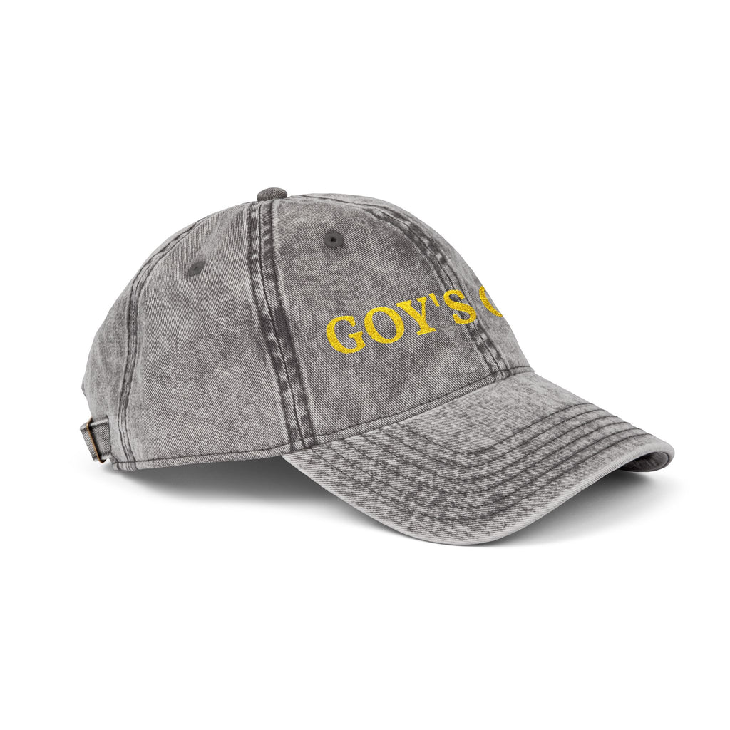 Goy's Gym Vintage Embroidered Cap — Retro Washed Hat