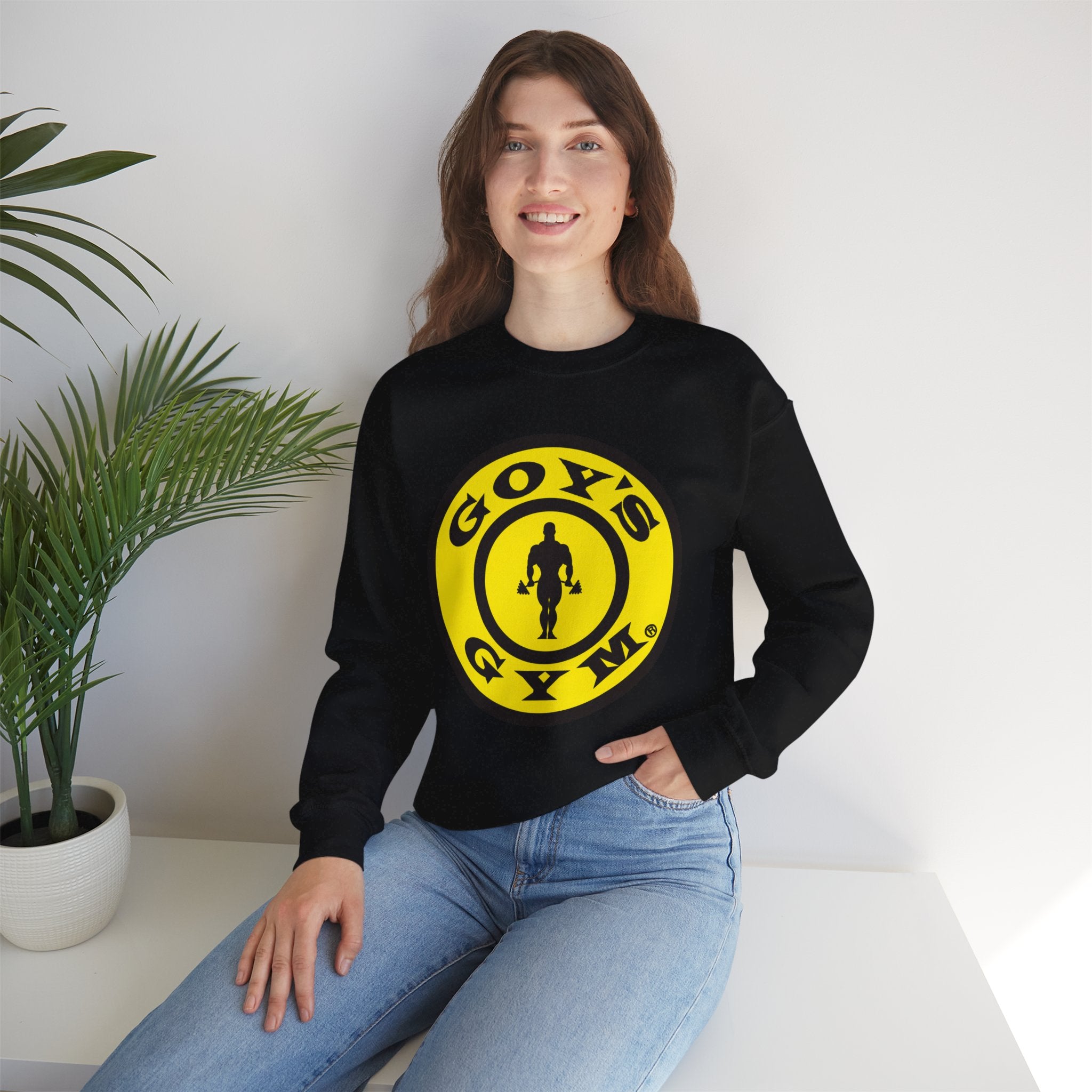 Gold's Gym Logo Crewneck Sweatshirt – Stronger Together Athletic Pullover