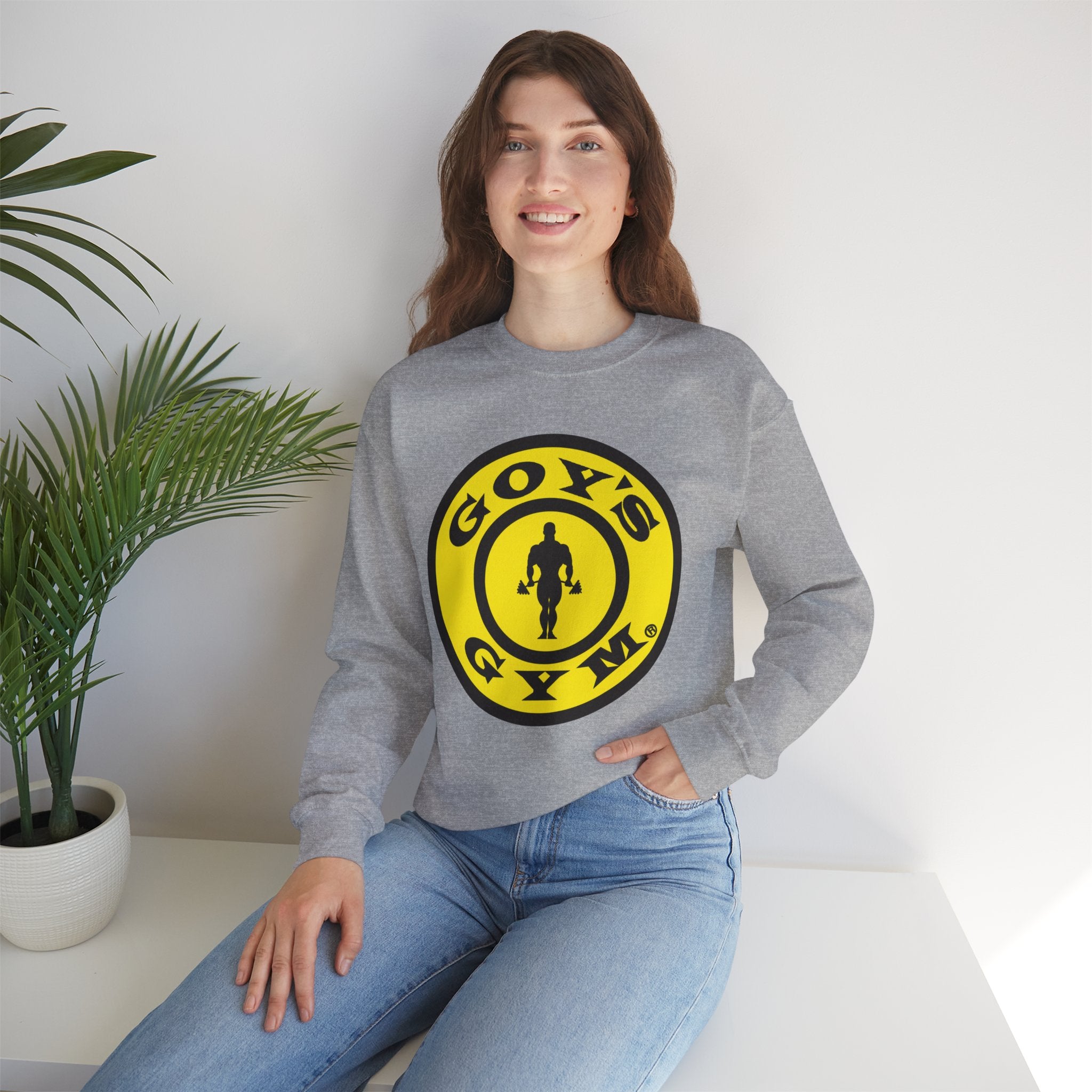Gold's Gym Logo Crewneck Sweatshirt – Stronger Together Athletic Pullover