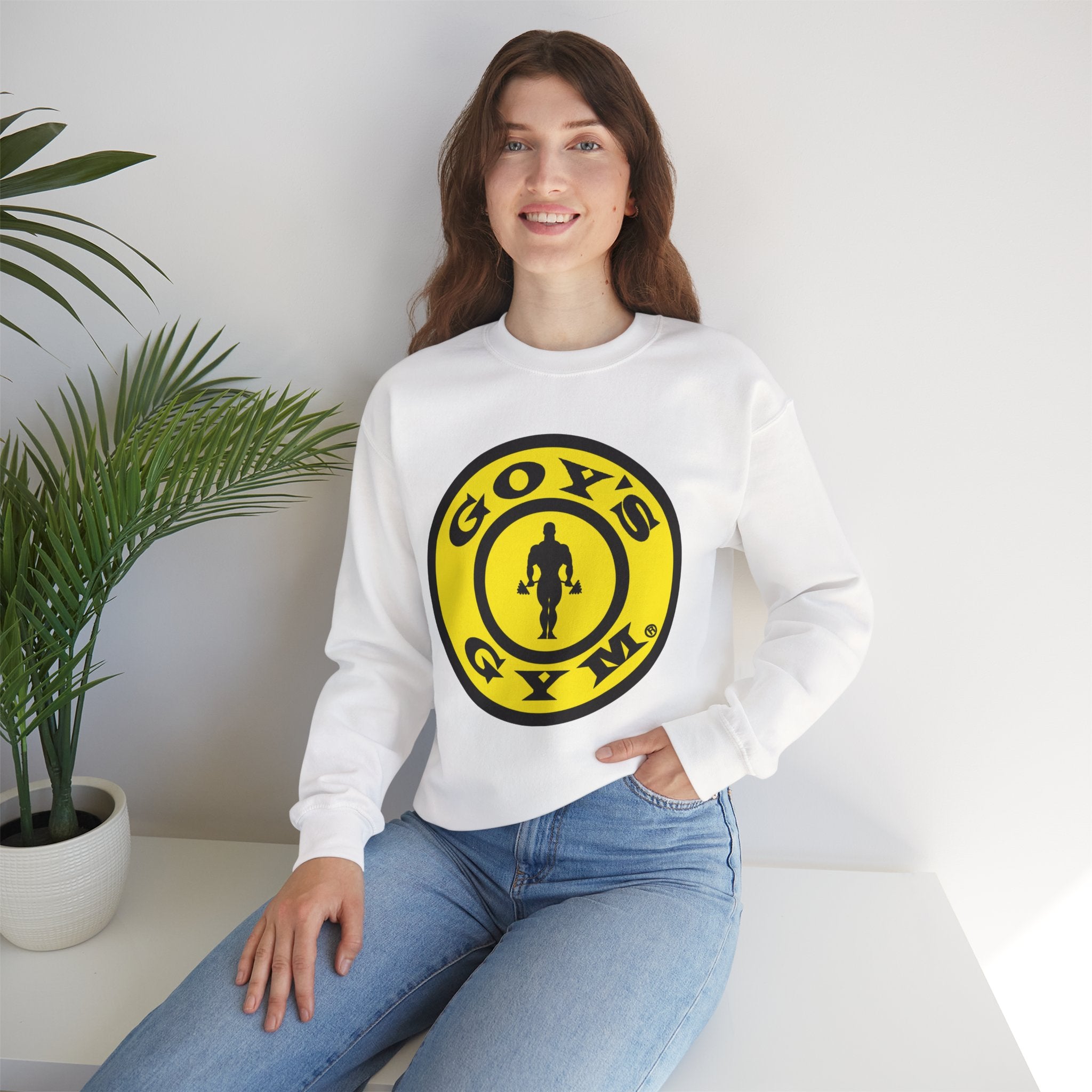 Gold's Gym Logo Crewneck Sweatshirt – Stronger Together Athletic Pullover