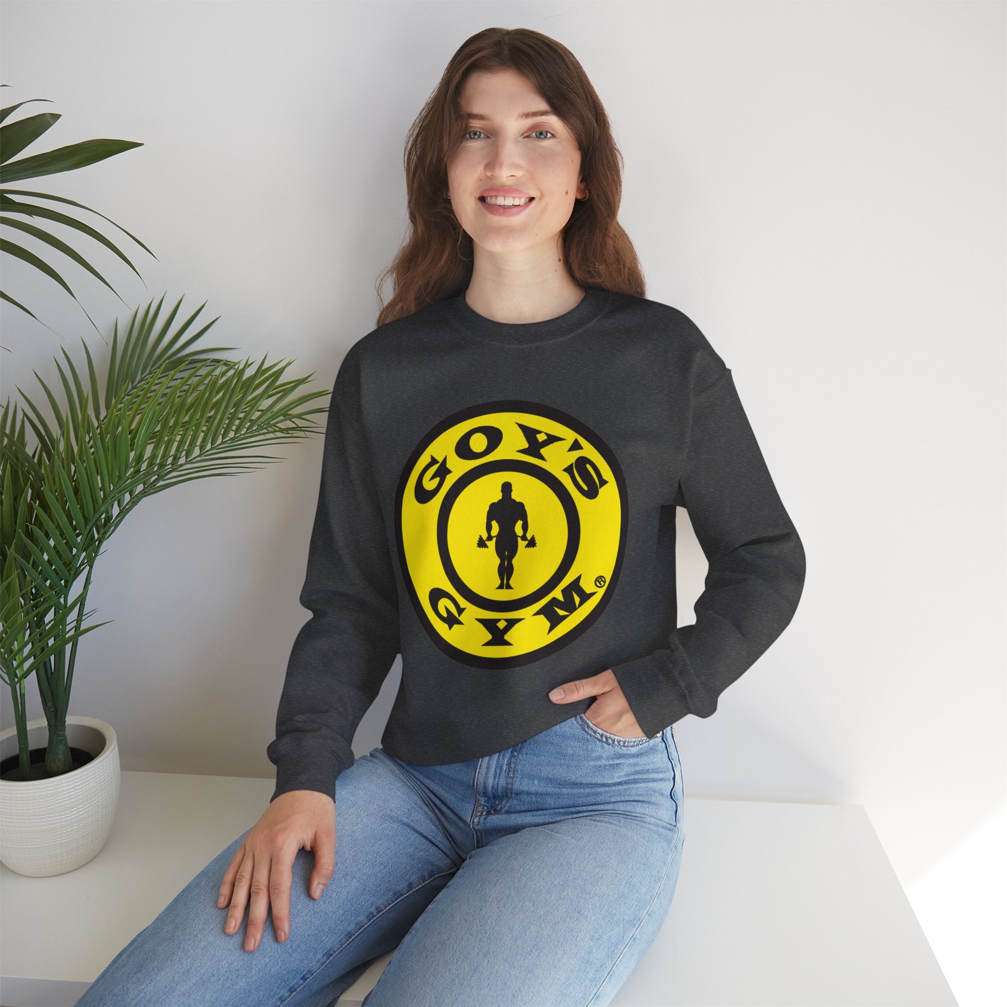 Gold's Gym Logo Crewneck Sweatshirt – Stronger Together Athletic Pullover